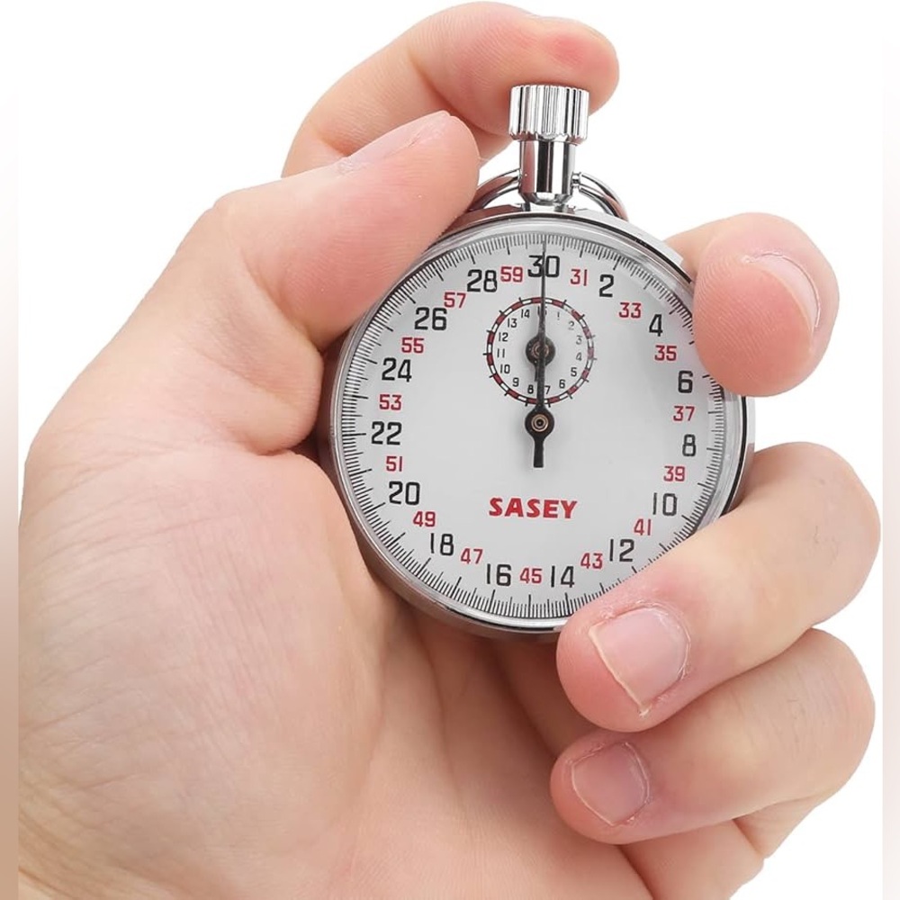 Sasey. Mechanical stopwatch, portable sports chronograph with alarm, mechanical